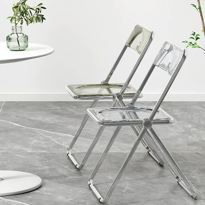 ZADA Acrylic Folding Dining Chair (Set of 2)
