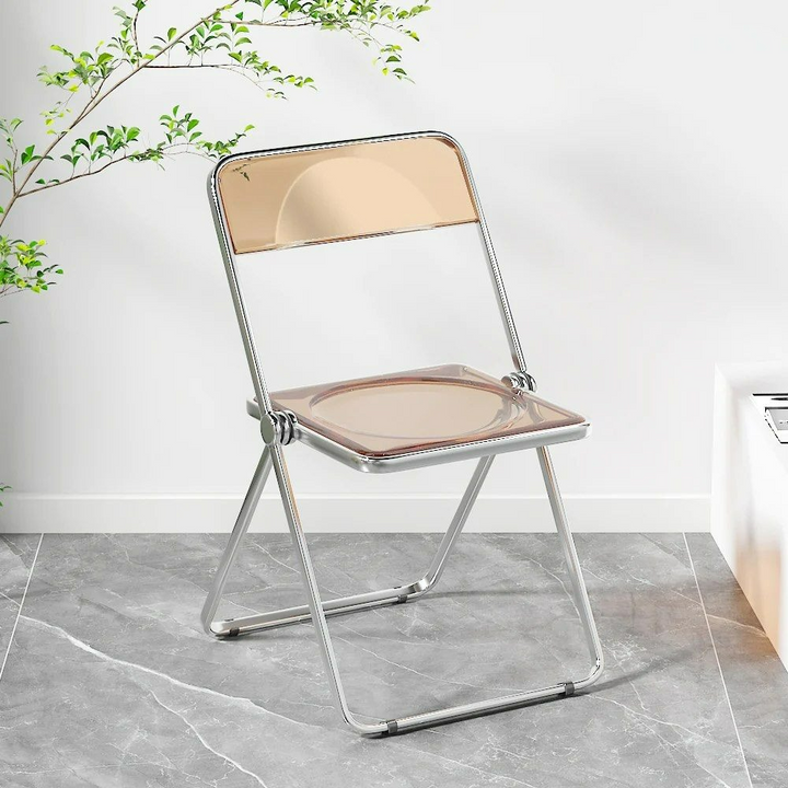 ZADA Acrylic Folding Dining Chair (Set of 2)