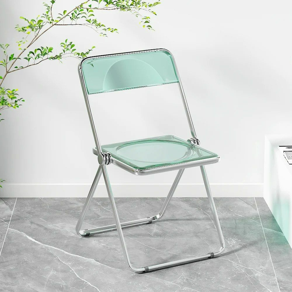 ZADA Acrylic Folding Dining Chair (Set of 2)