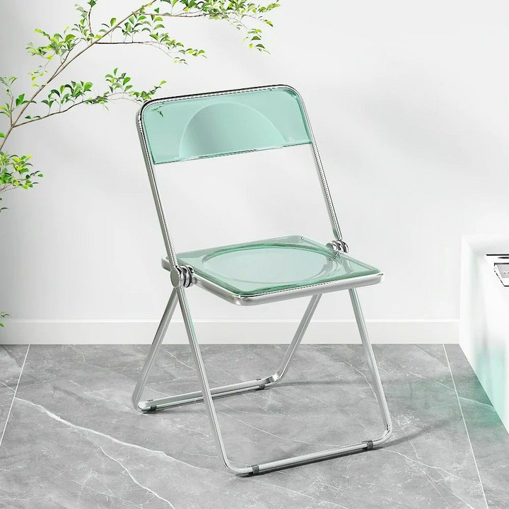 ZADA Acrylic Folding Dining Chair (Set of 2)