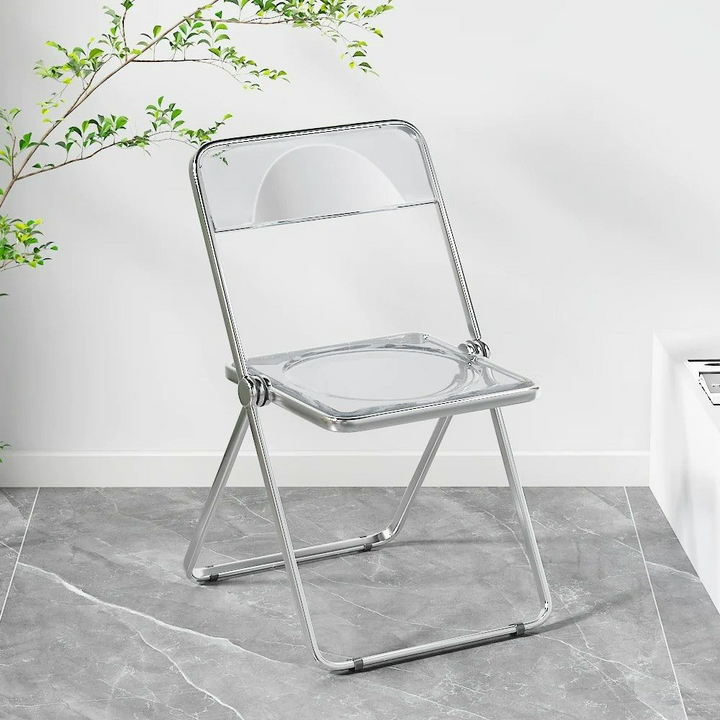 ZADA Acrylic Folding Dining Chair (Set of 2)