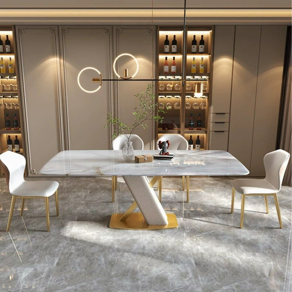 HUGHES Modern Marble Dining Table