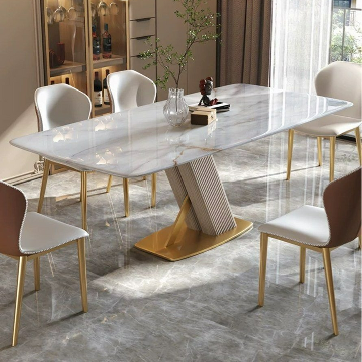 HUGHES Modern Marble Dining Table