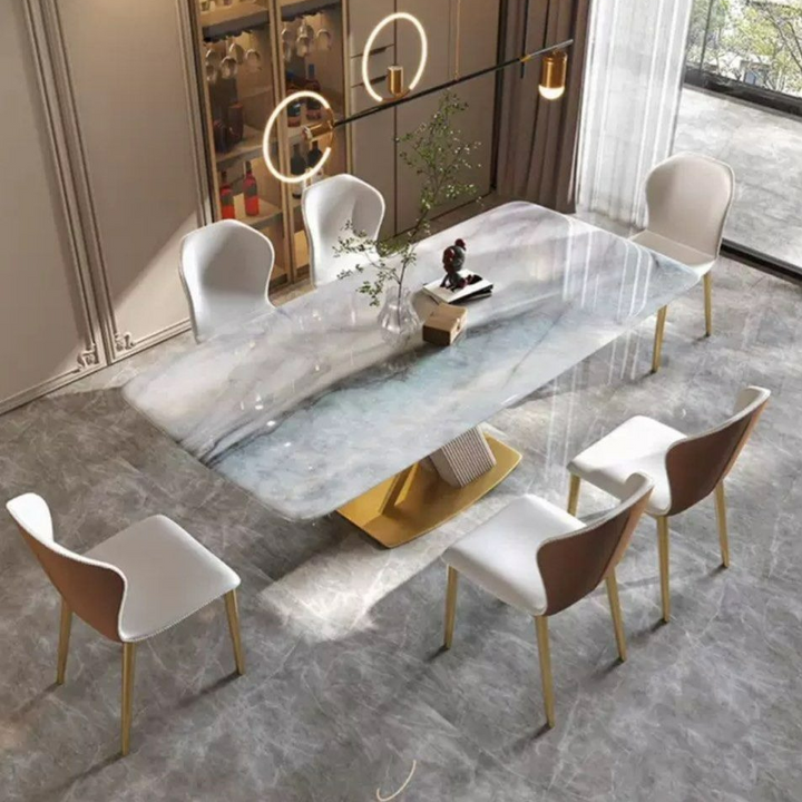 HUGHES Modern Marble Dining Table
