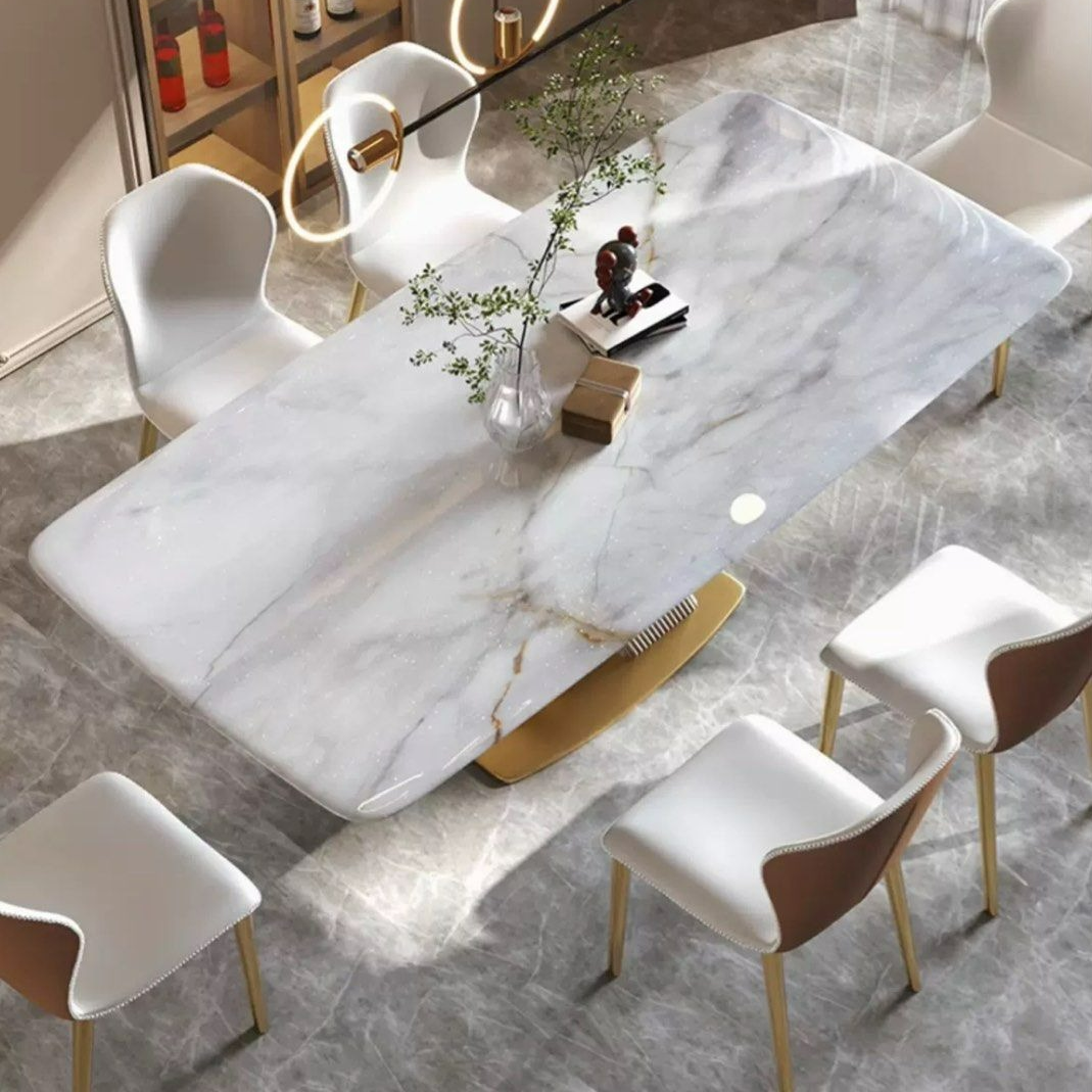 HUGHES Modern Marble Dining Table