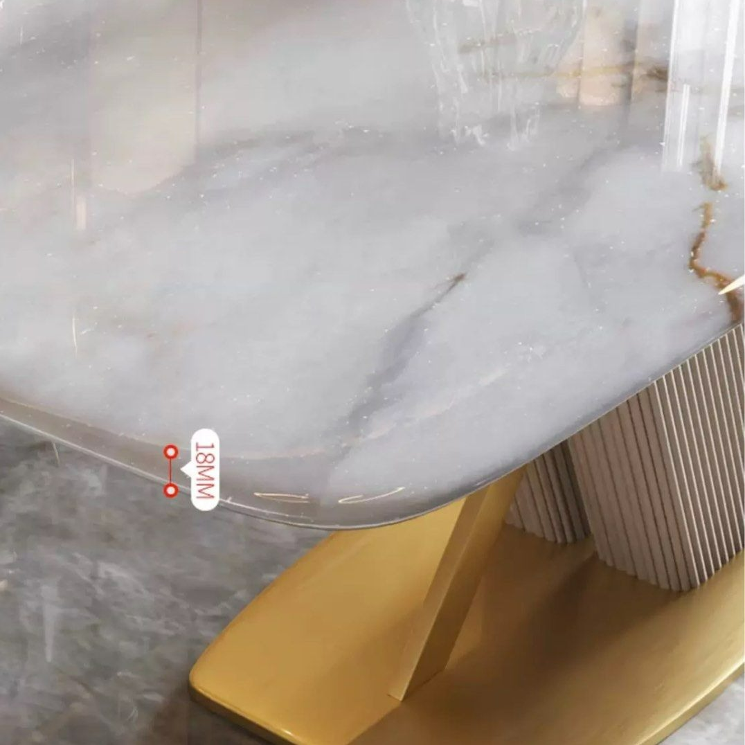 HUGHES Modern Marble Dining Table
