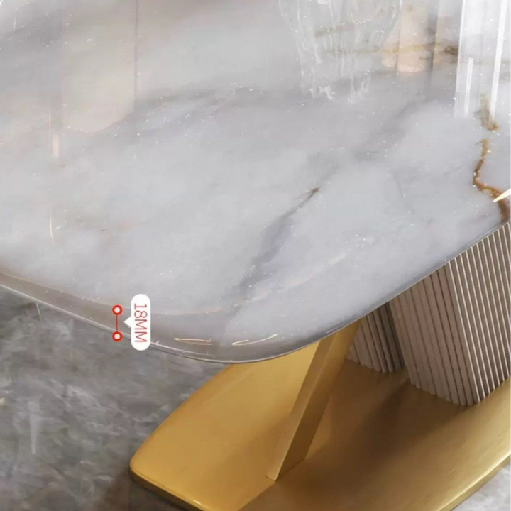HUGHES Modern Marble Dining Table