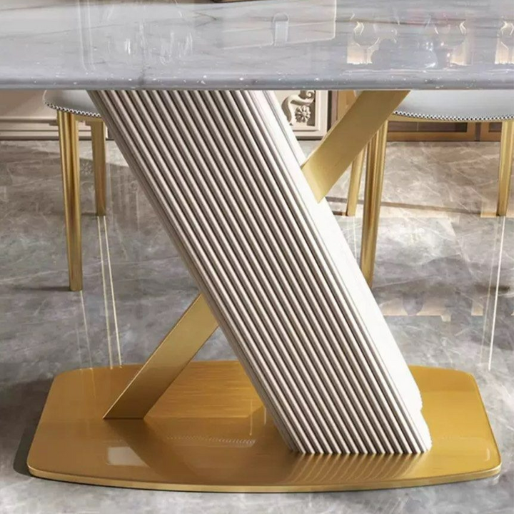HUGHES Modern Marble Dining Table