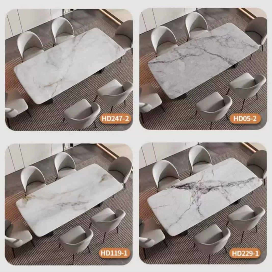 HUGHES Modern Marble Dining Table
