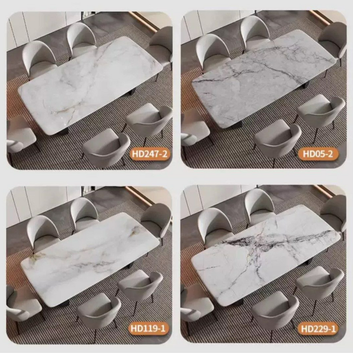 HUGHES Modern Marble Dining Table