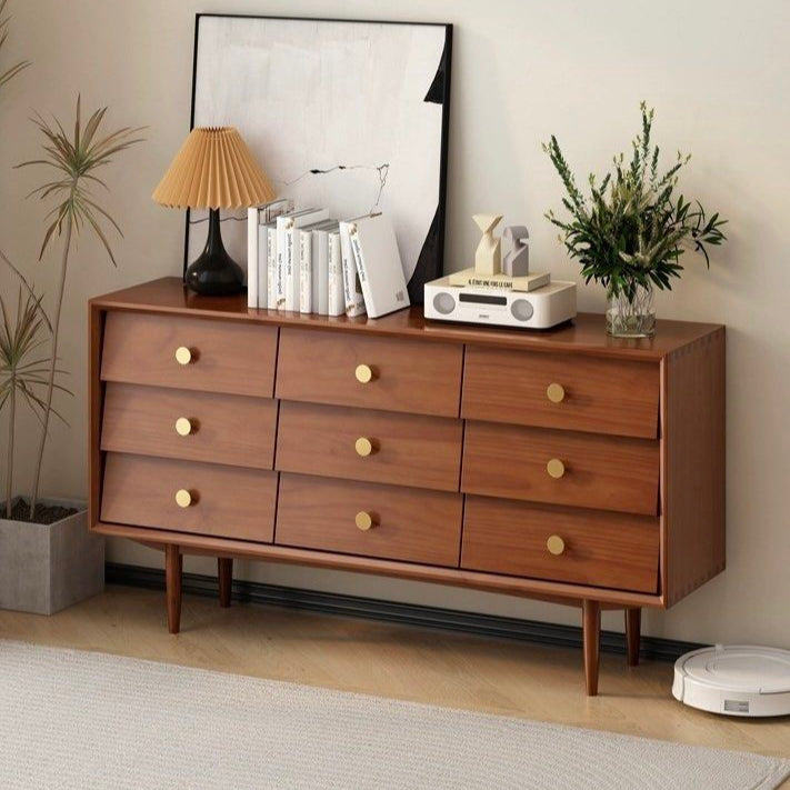ANTONIO Mid-Century Solid Wood Sideboard