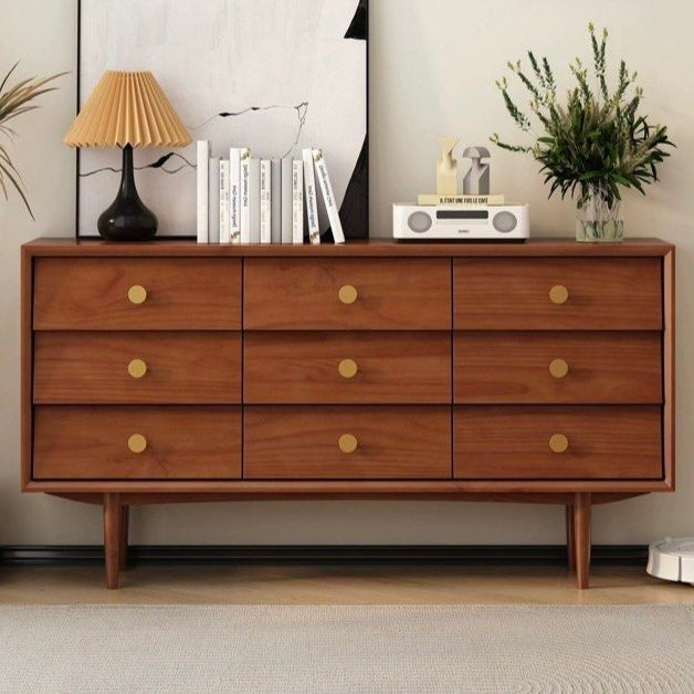 ANTONIO Mid-Century Solid Wood Sideboard