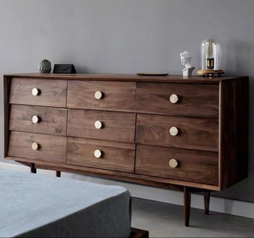 ANTONIO Mid-Century Solid Wood Sideboard