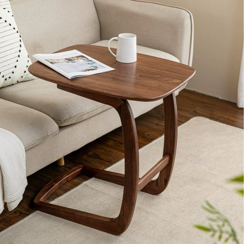 IRULAN Modern Solid Wood Side Table
