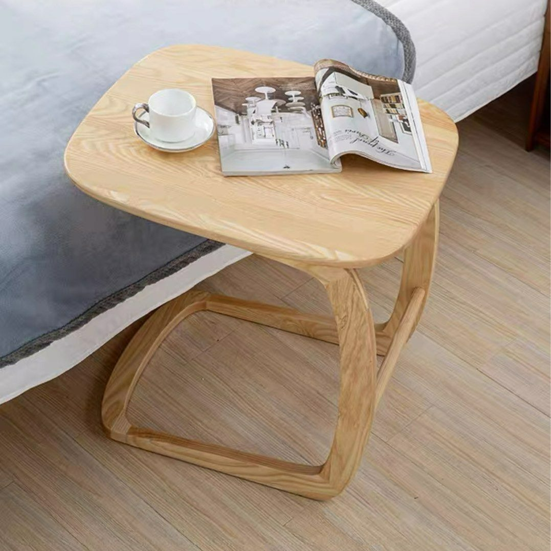 IRULAN Modern Solid Wood Side Table