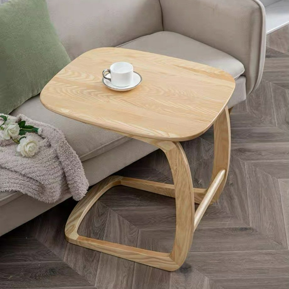 IRULAN Modern Solid Wood Side Table