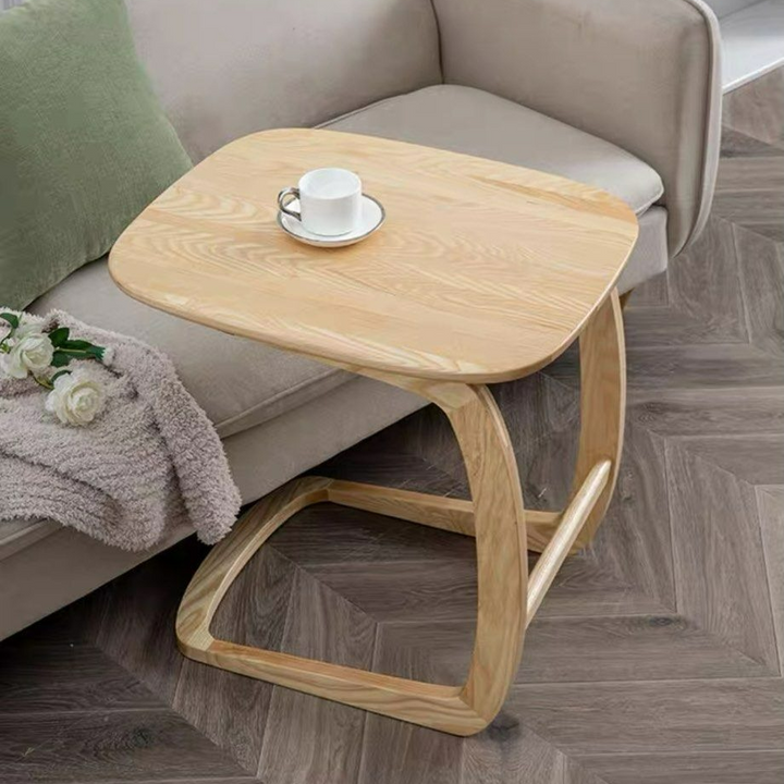 IRULAN Modern Solid Wood Side Table