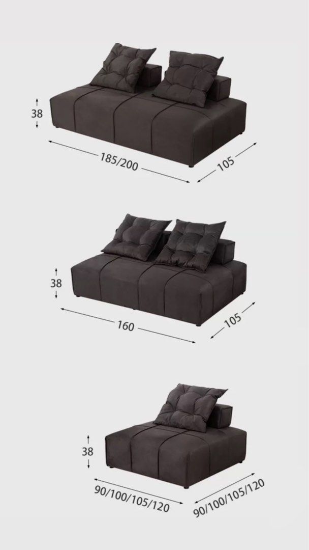 LIRANTO Modern Velvet Sectional Sofa