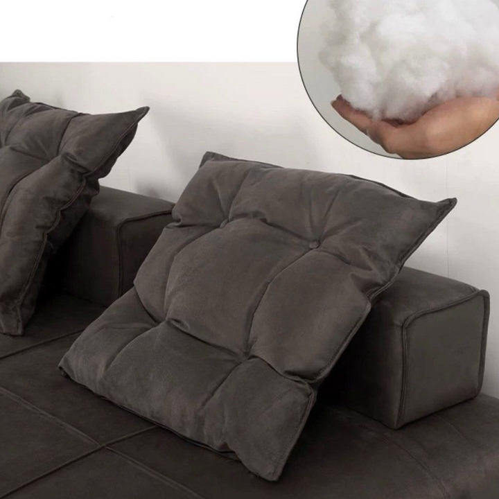 LIRANTO Modern Velvet Sectional Sofa