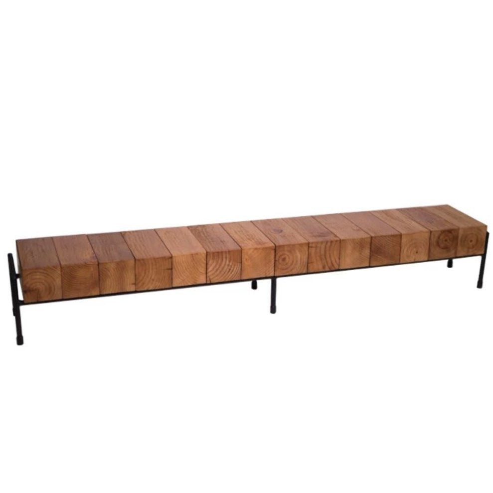 ZANDEL Rustic Solid Wood TV Console