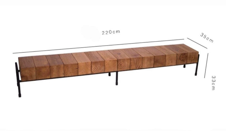 ZANDEL Rustic Solid Wood TV Console