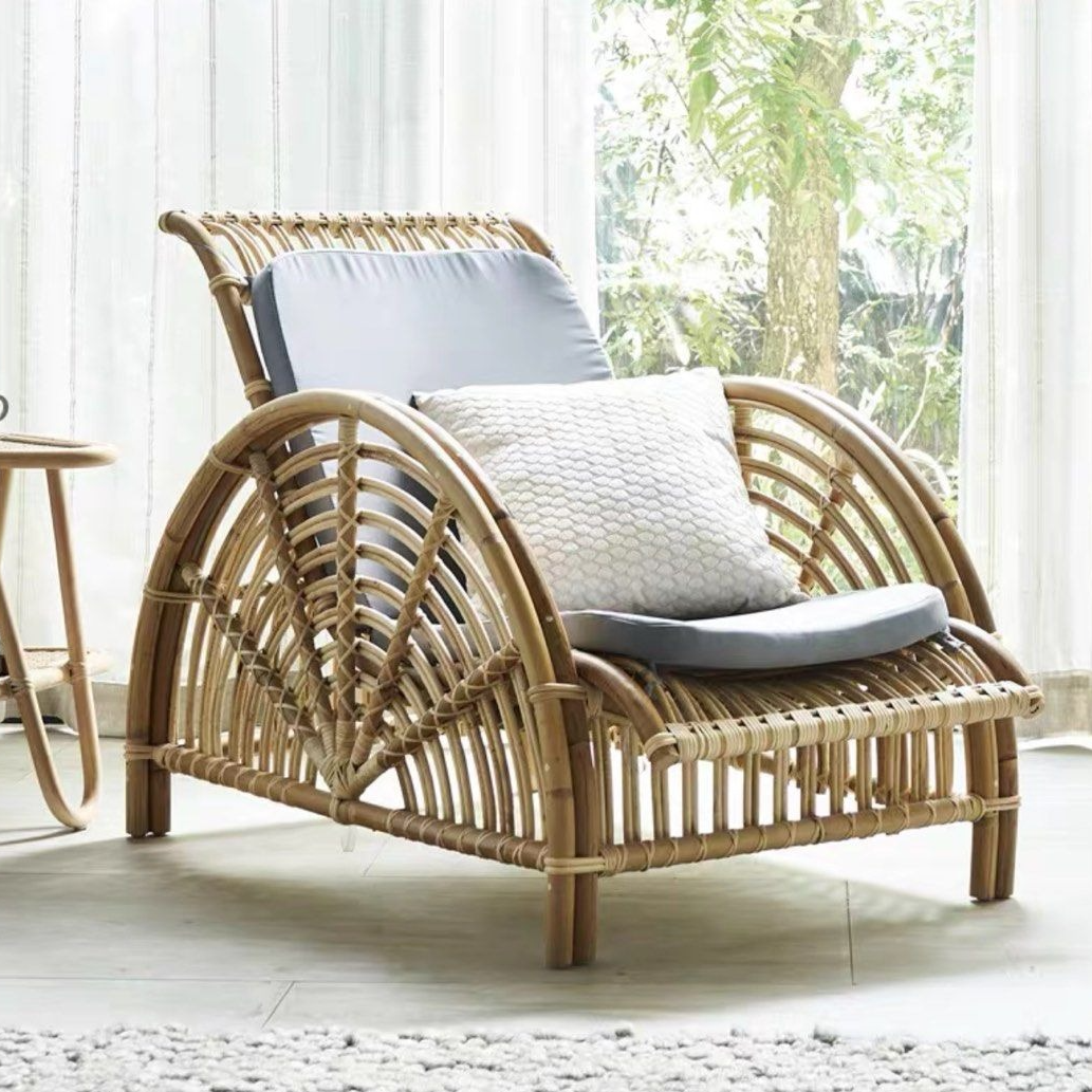 KAI Retro Rattan Lounge Chair