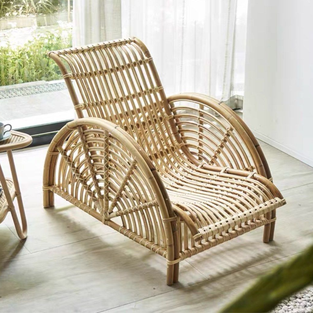 KAI Retro Rattan Lounge Chair