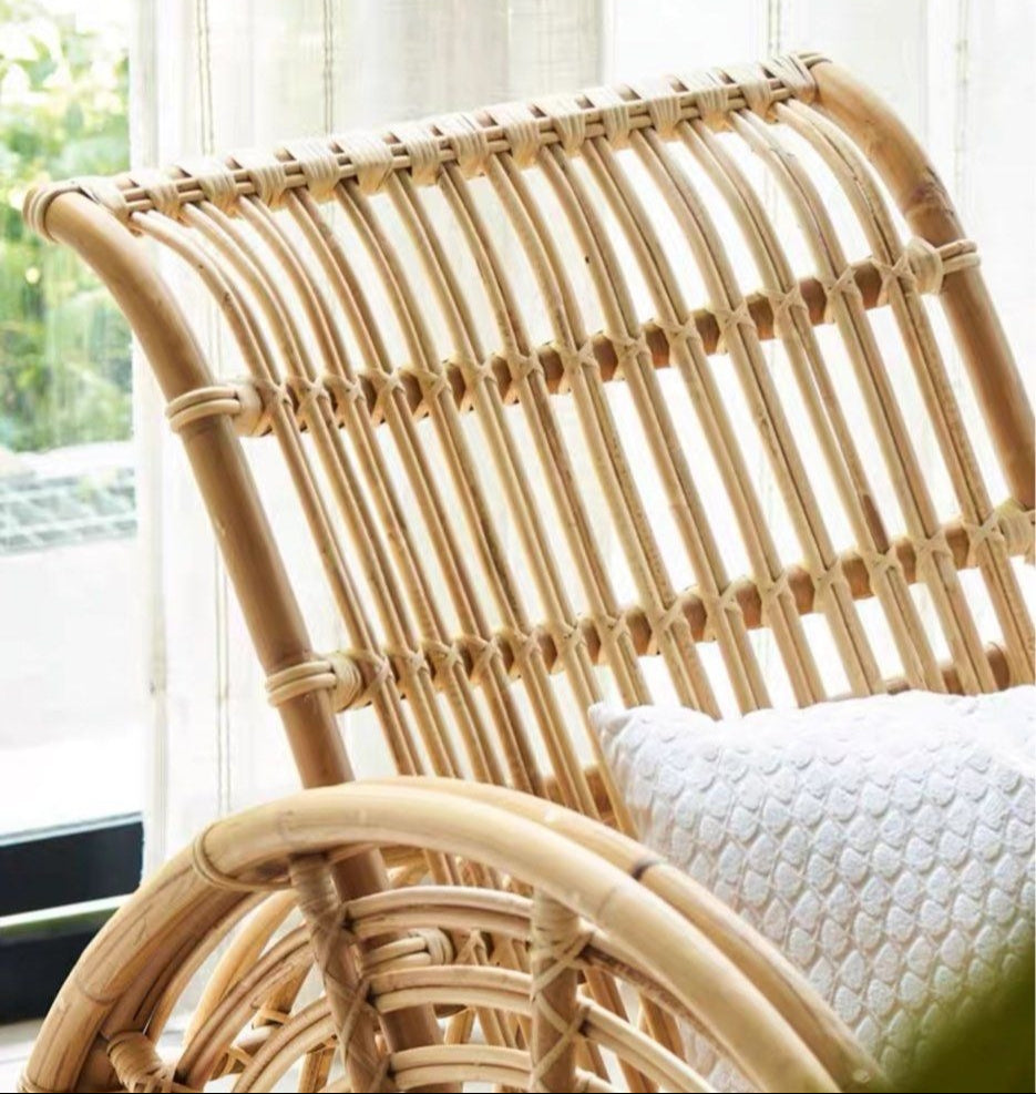 KAI Retro Rattan Lounge Chair