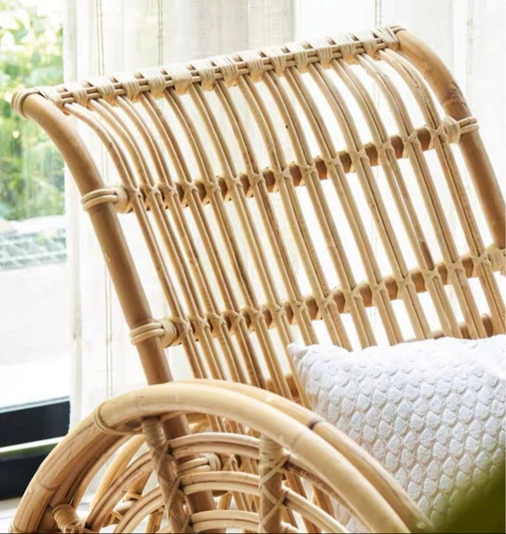 KAI Retro Rattan Lounge Chair