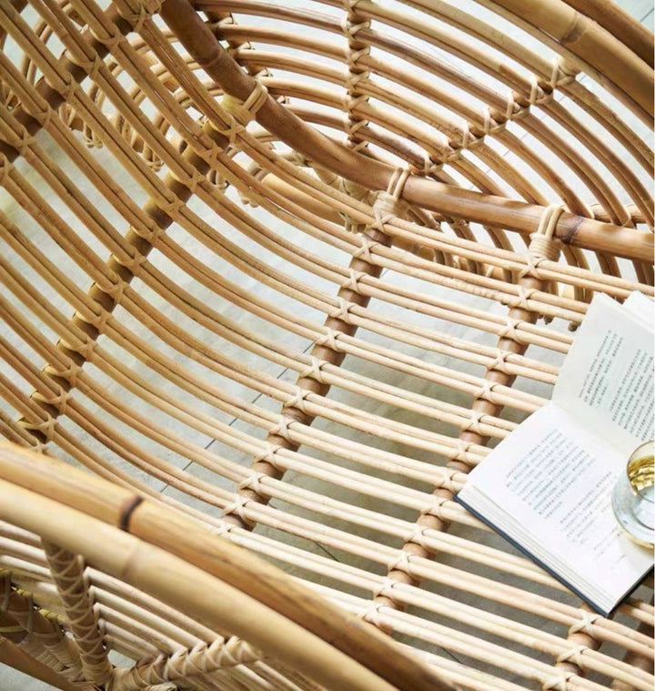 KAI Retro Rattan Lounge Chair