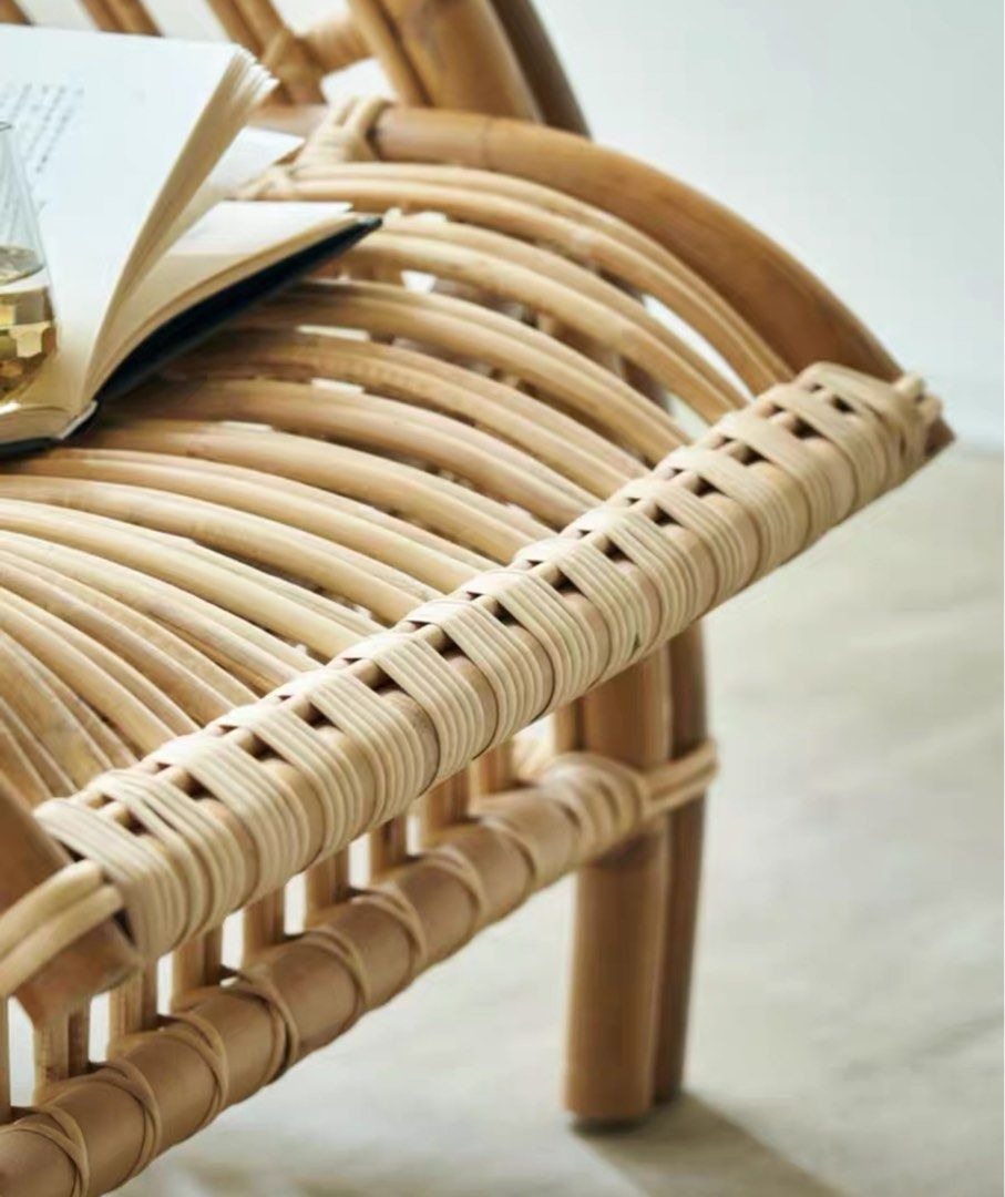 KAI Retro Rattan Lounge Chair