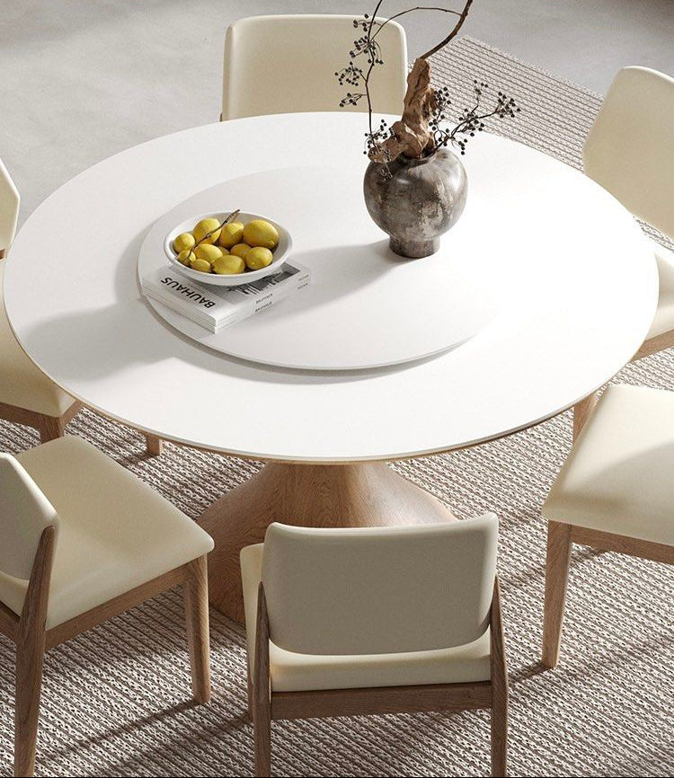 MILTON Japandi Sintered Stone Round Dining Table