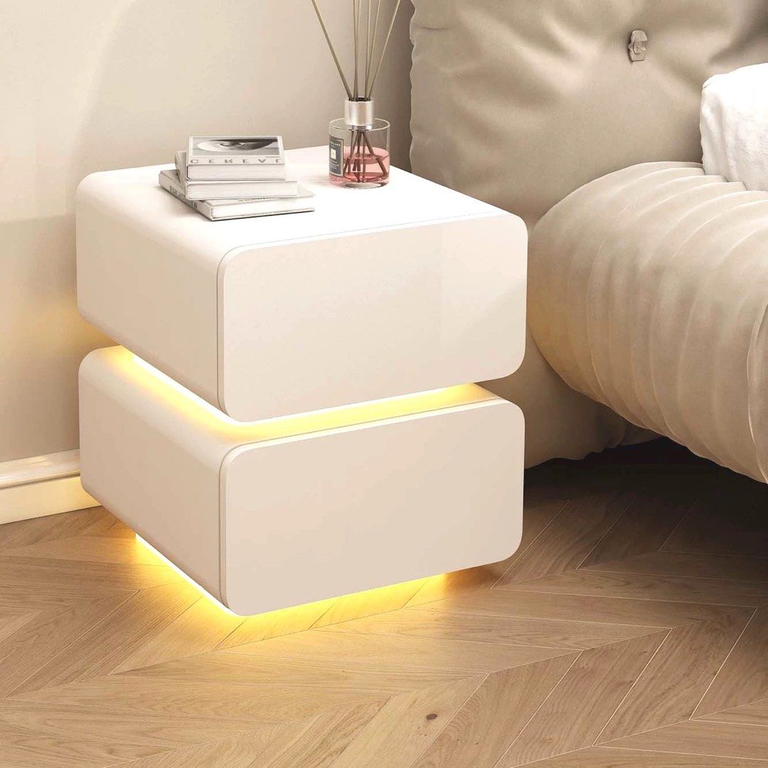 MALONA Modern Floating Bedside Table
