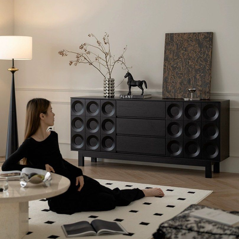 YEDEN Modern Solid Wood Sideboard