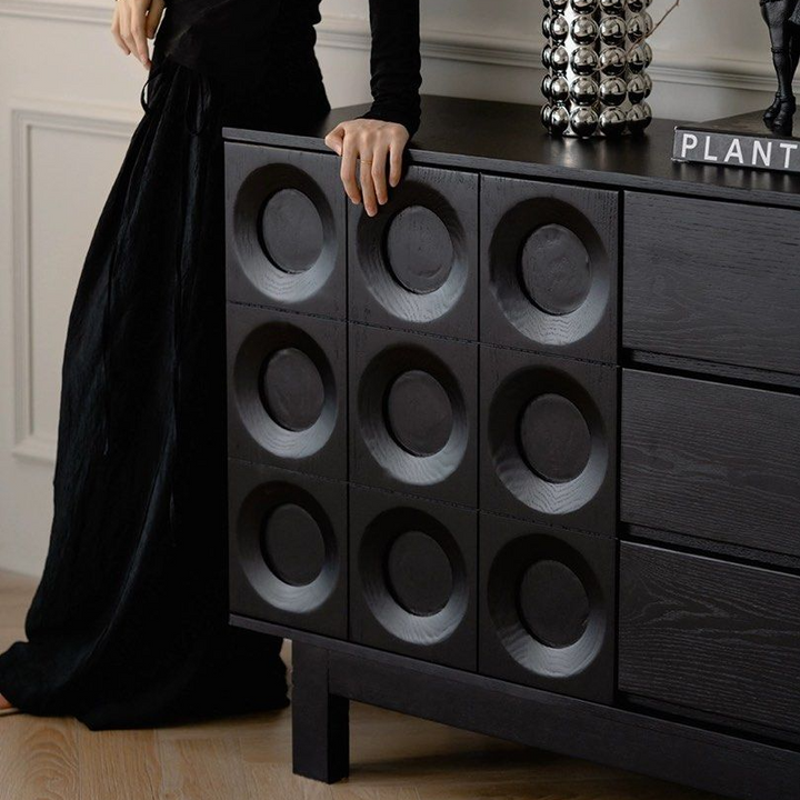 YEDEN Modern Solid Wood Sideboard