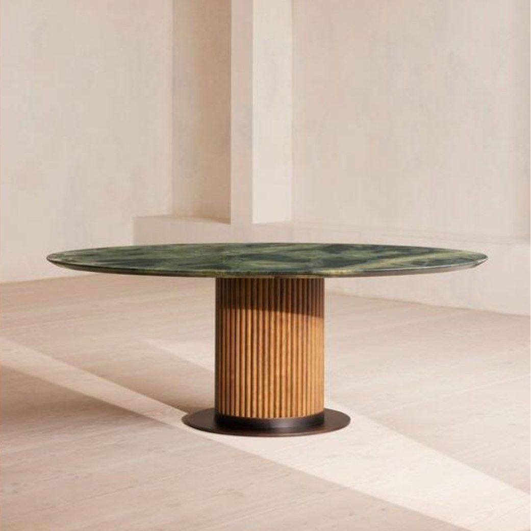 WESLEY Modern Oval Marble Dining Table