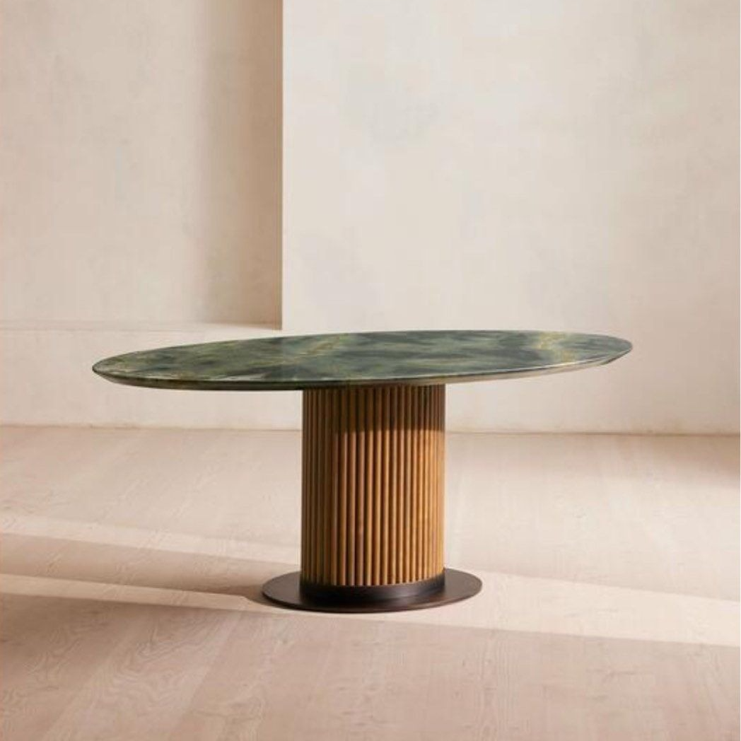 WESLEY Modern Oval Marble Dining Table