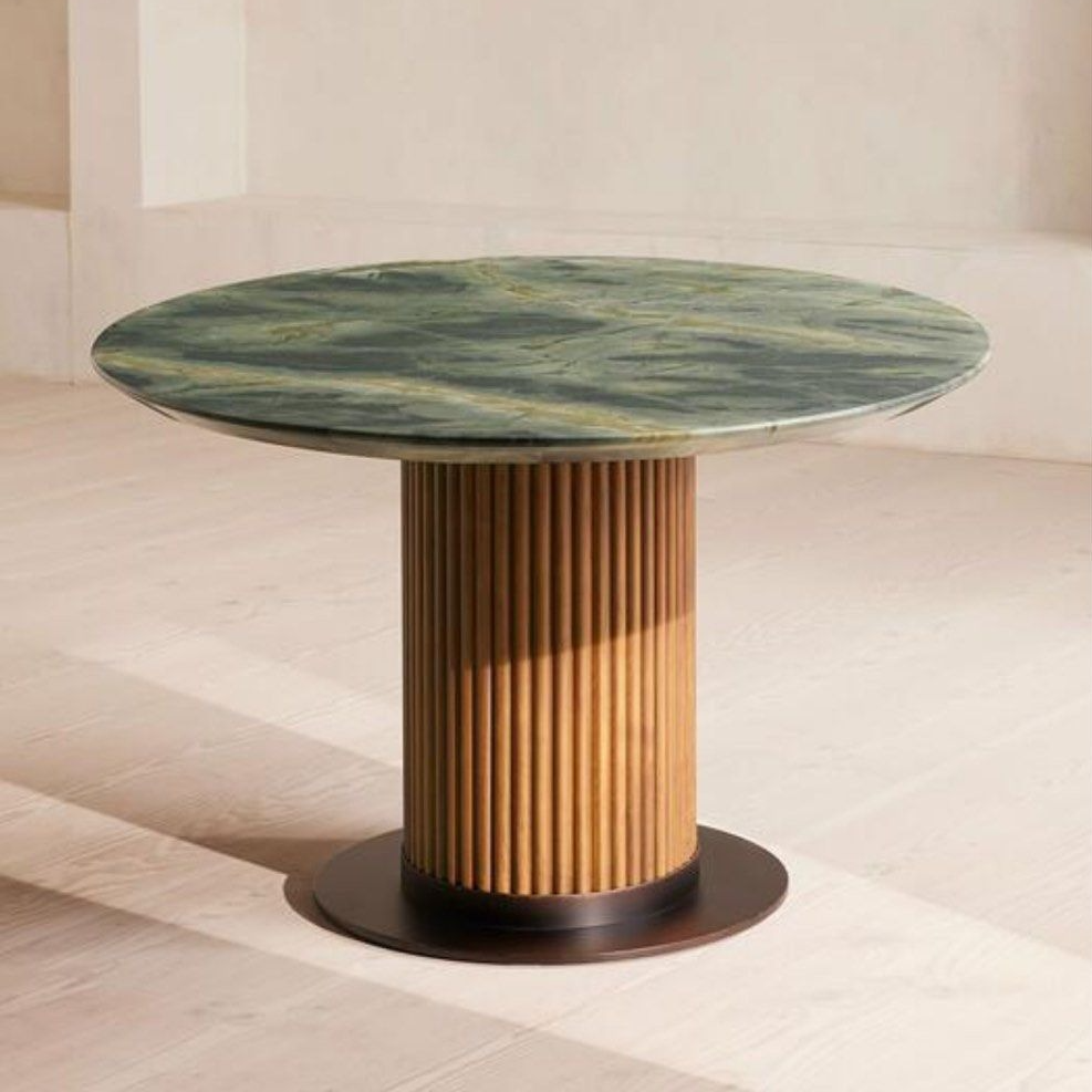 WESLEY Modern Oval Marble Dining Table