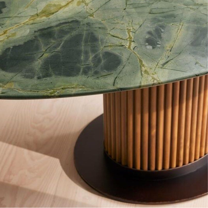 WESLEY Modern Oval Marble Dining Table