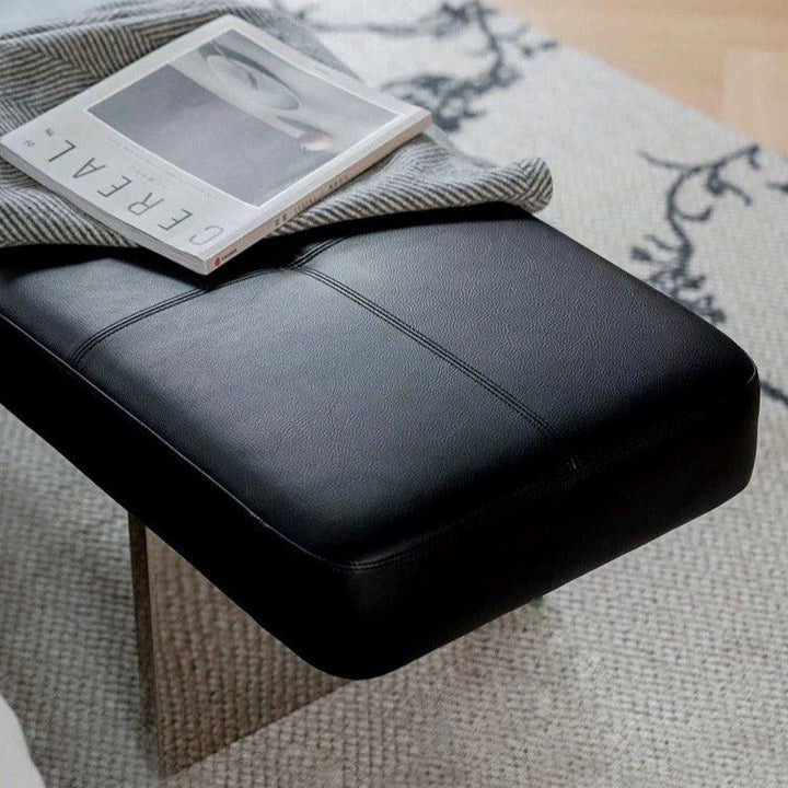 EVANDRA Modern Leather Bench