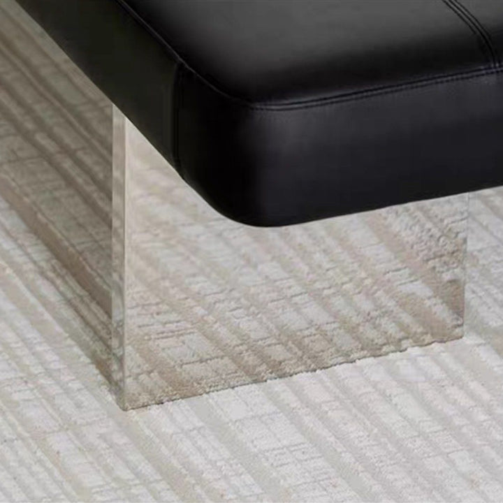 EVANDRA Modern Leather Bench