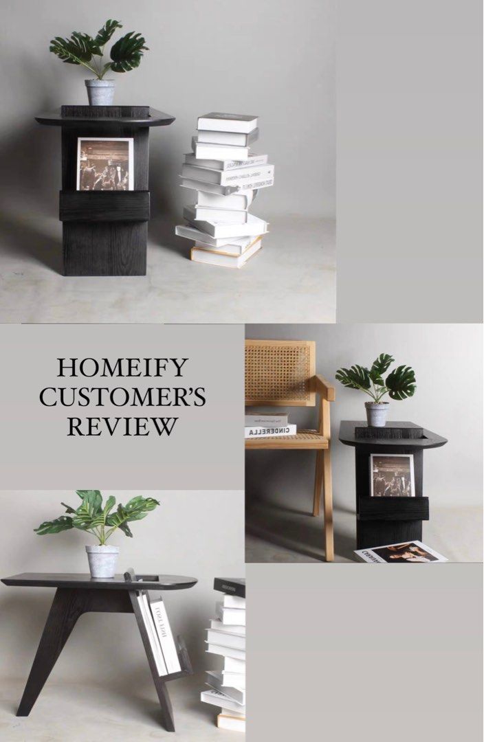 TYRELL Pine Wood Side Table