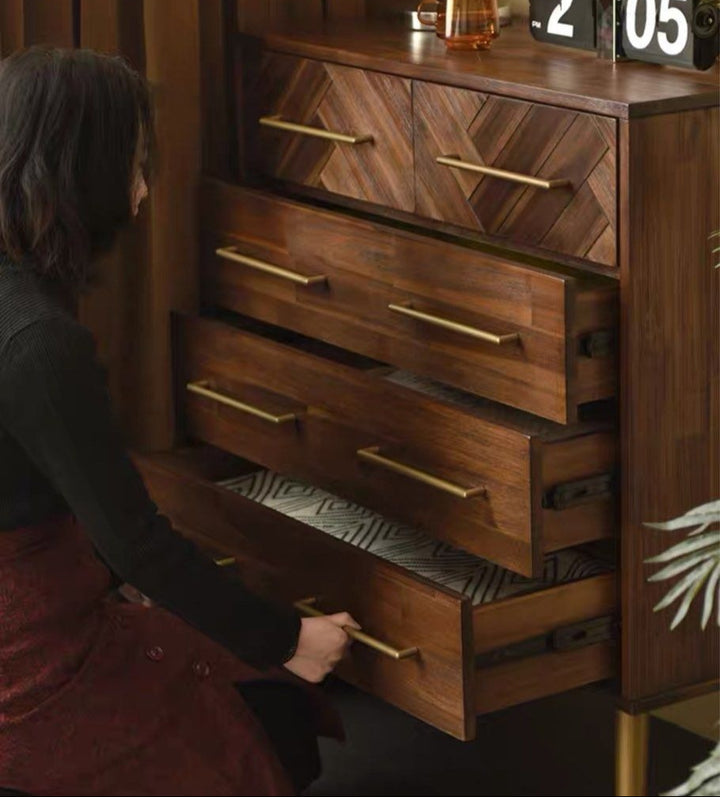 DOMITIANA Herringbone Chest Of Drawers