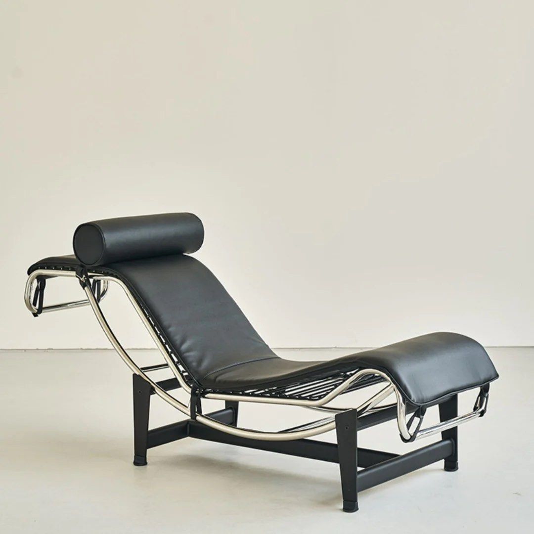 MATVEY Charles Leather Chaise Lounge