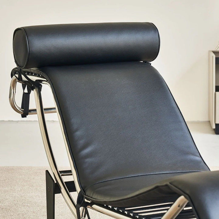 MATVEY Charles Leather Chaise Lounge