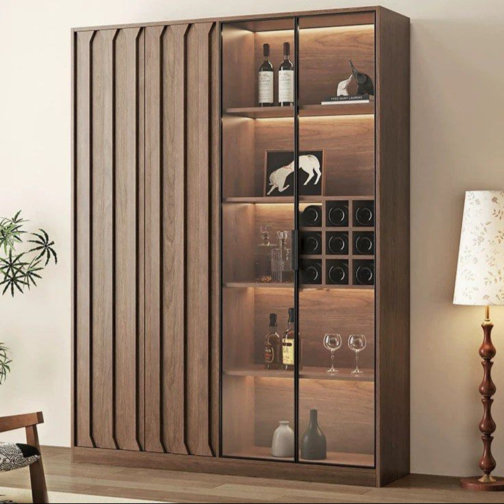 MAVERN Modern Solid Wood Wine Cabinet