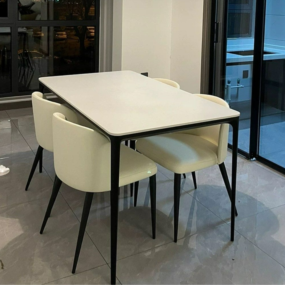 MELLIGAN Minimalist Sintered Stone Dining Table