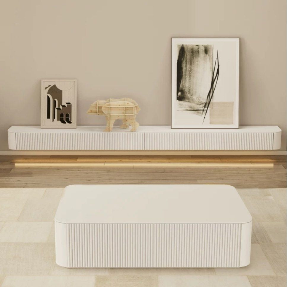 GURI Modern LED TV Console & Coffee Table