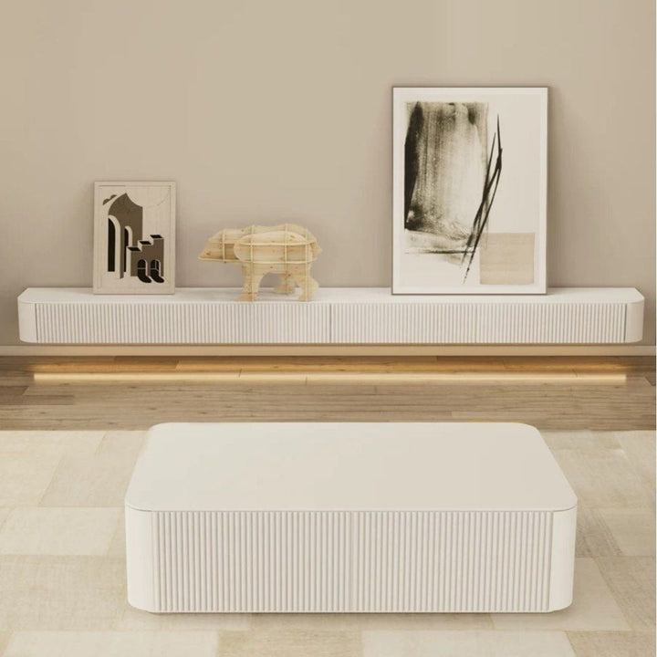GURI Modern LED TV Console & Coffee Table