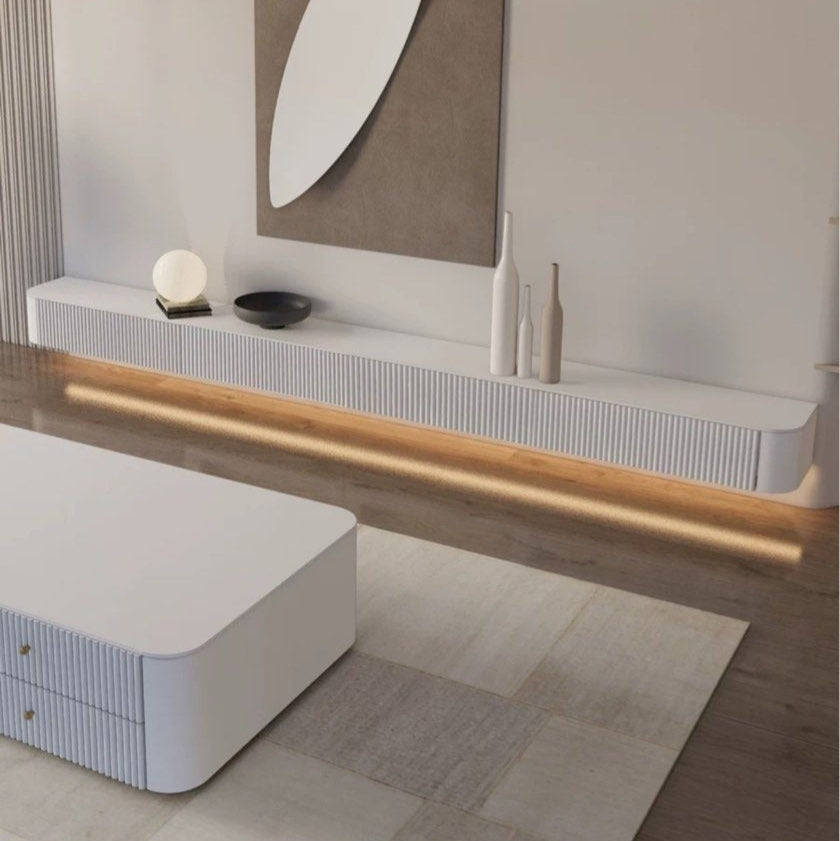 GURI Modern LED TV Console & Coffee Table
